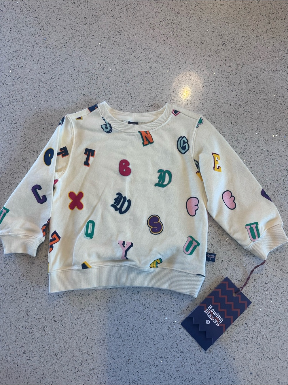 Rowing Blazers Cream Multicolored Kids Sweatshirt NEW with Tags NWT 18 months
